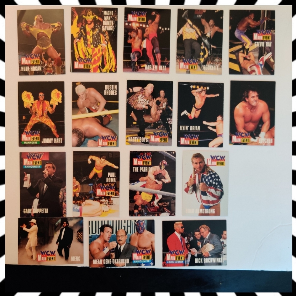 Vintage 1995 WCW Main Event Cards